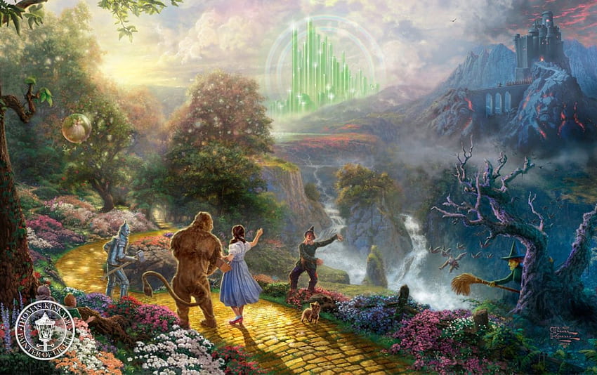 Wizard Of Oz - Thomas Kinkade Disney -, Old Wizard HD wallpaper