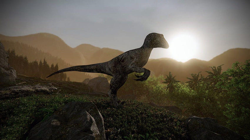 taman jurassic, Jurassic Park Velociraptor Wallpaper HD