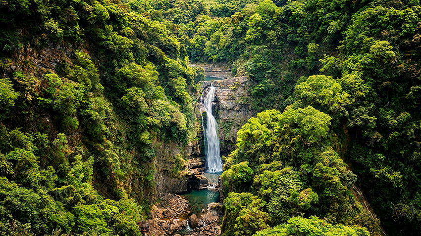 Taiwan Waterfall, landscape, nature, waterfalls, taiwan HD wallpaper
