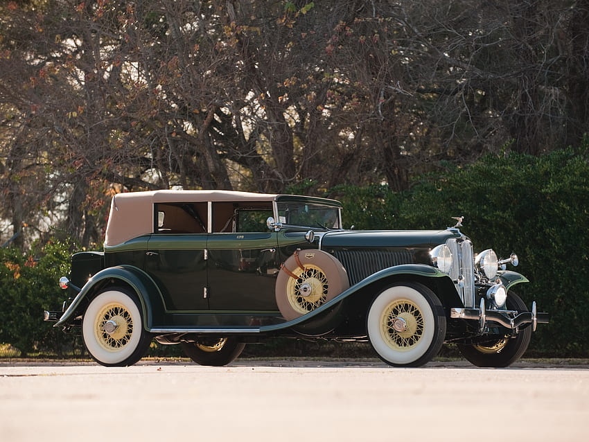 1932 Auburn 8-100A Custom Phaeton, Custom, Phaeton, Auto, kastanienbraun HD-Hintergrundbild