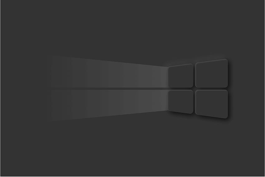 Windows 10 Dark Mode Logo 1440P Resolution , Hi Tech, Dark Black Windows HD wallpaper
