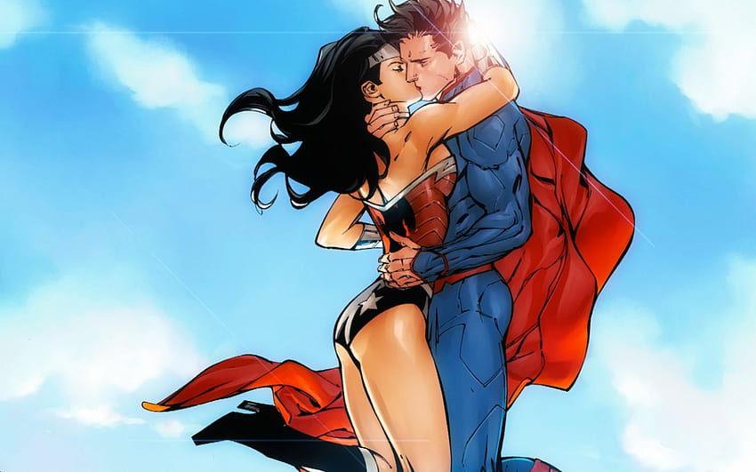 Read My Mind, superman, wonder woman, kiss, xionice HD wallpaper