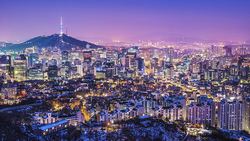 Seul, feito pelo homem, HQ Seul, paisagem da Coreia do Sul papel de parede HD