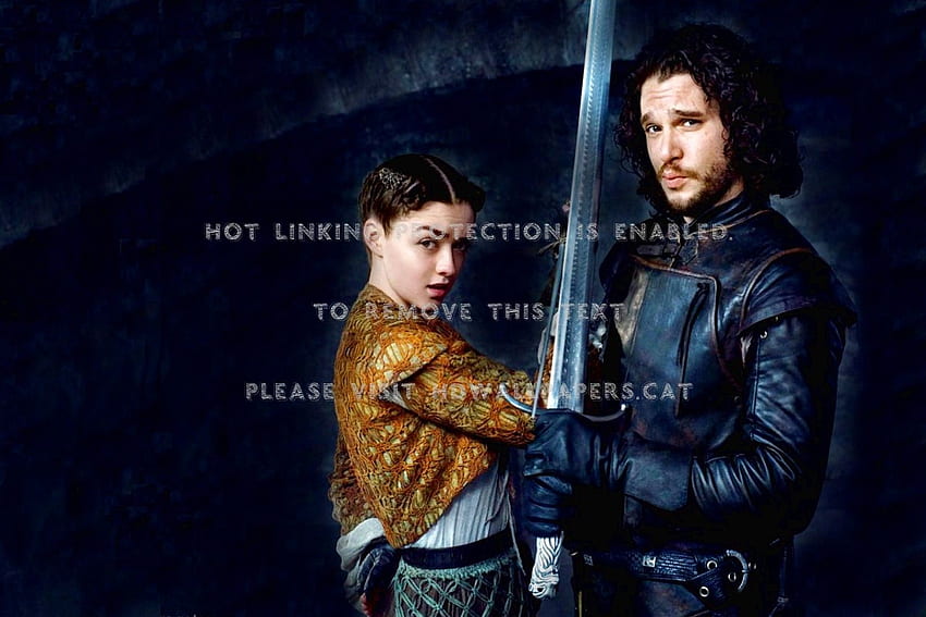 Juego de tronos Jon Snow y Arya Stark Essos fondo de pantalla