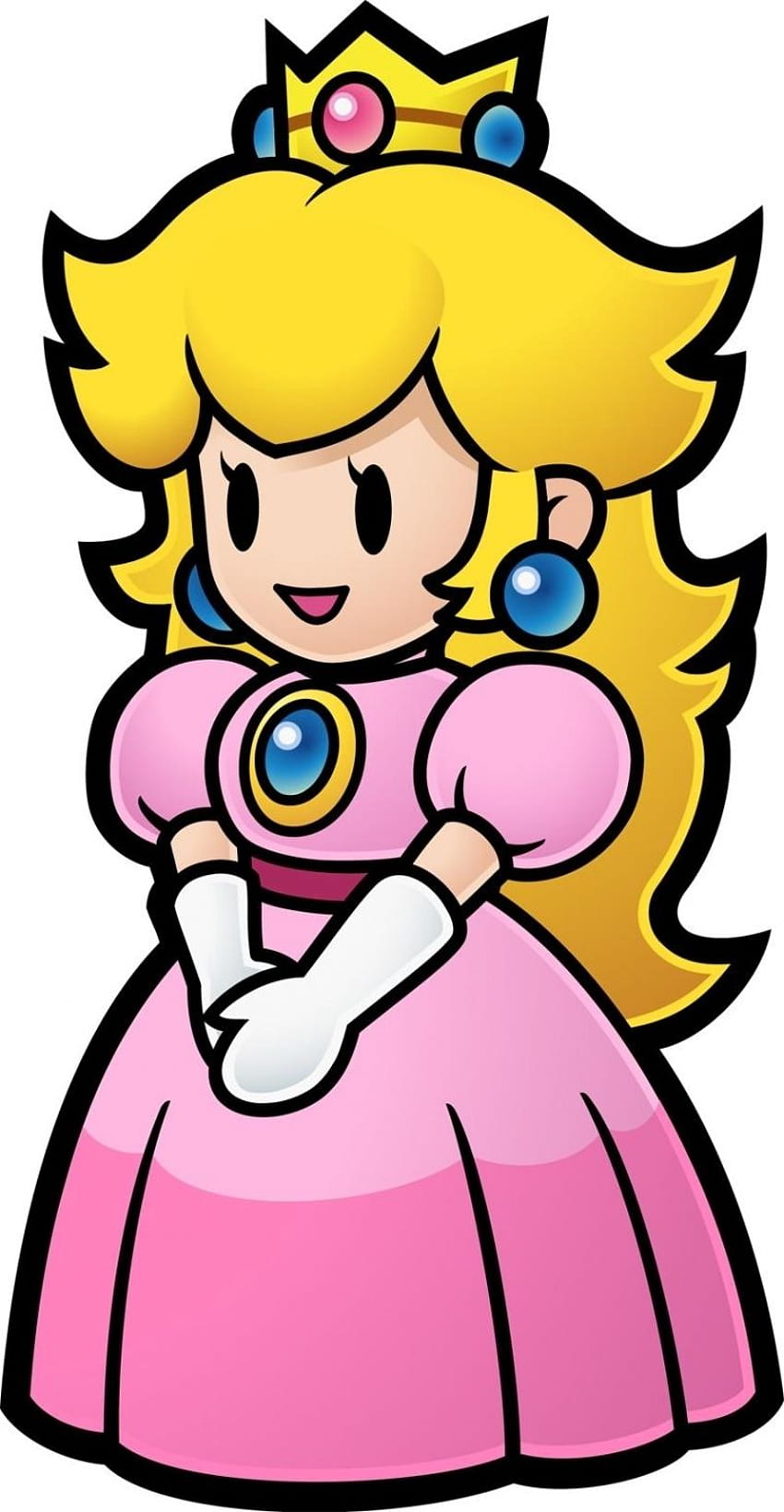 Peach Paper Mario - Princesse Peach, Toadstool Princess Peach Fond d'écran de téléphone HD