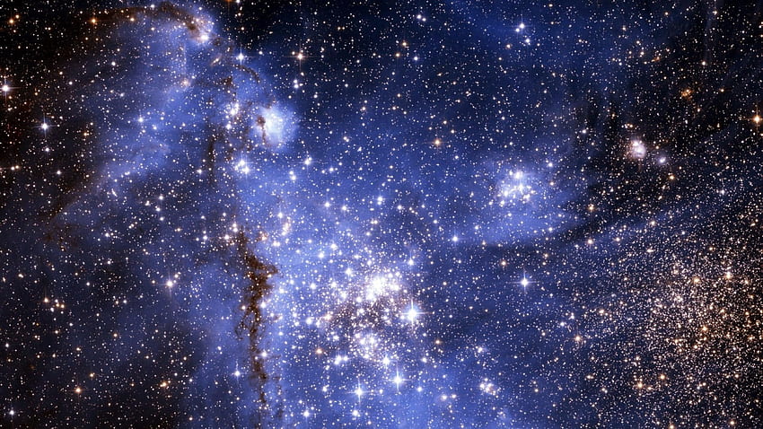 Nebula Hitam Putih Antik. Gugus Bintang di Luar Angkasa, Bintang NASA Wallpaper HD