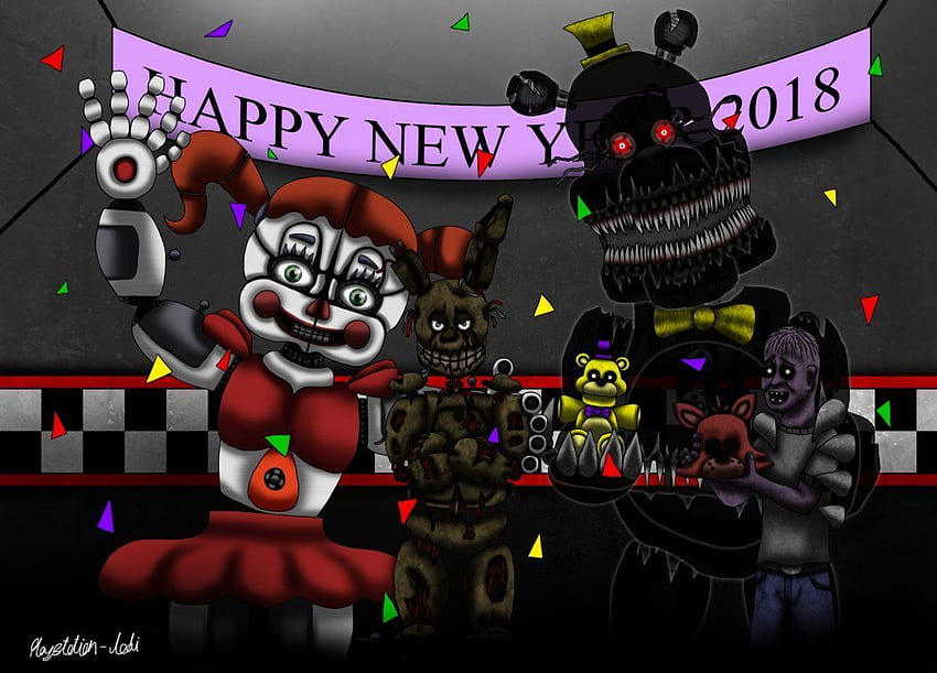Happy New Year From The Afton Family By Playstation Jedi. Afton, Fnaf Sister Location, Fnaf HD wallpaper