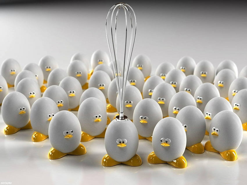 *** Komik Yumurtalar ***, yumurta, beyaz, renk, yumurta, yemek HD duvar kağıdı