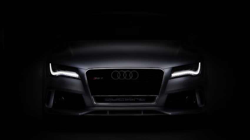 Audi RS7, черно Audi S7 HD тапет
