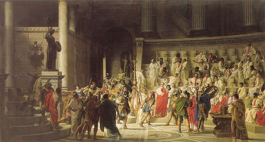 Julius Caesar . Julius Caesar, Julius Erving Layup und Julius Randle Lakers, Römischer Senat HD-Hintergrundbild