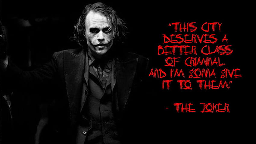 Joker Heath Ledger Quotes 6 Top Web Search HD wallpaper | Pxfuel