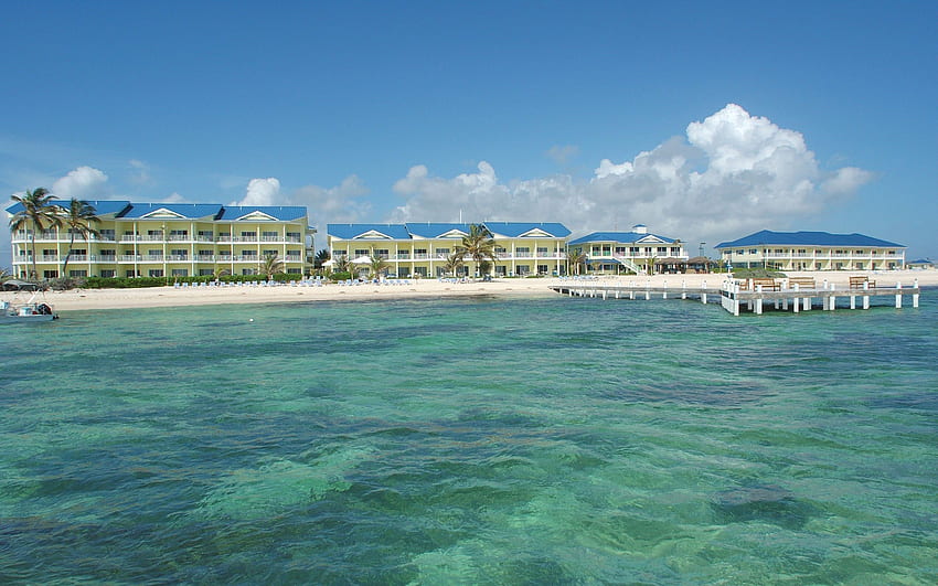Kota, Alam, Tampan, Indah, Pantai Seven Mile, Grand Caiman, Big Cayman Wallpaper HD