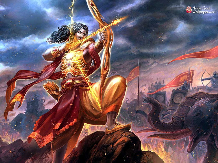 Karna Mahabharata fondo de pantalla