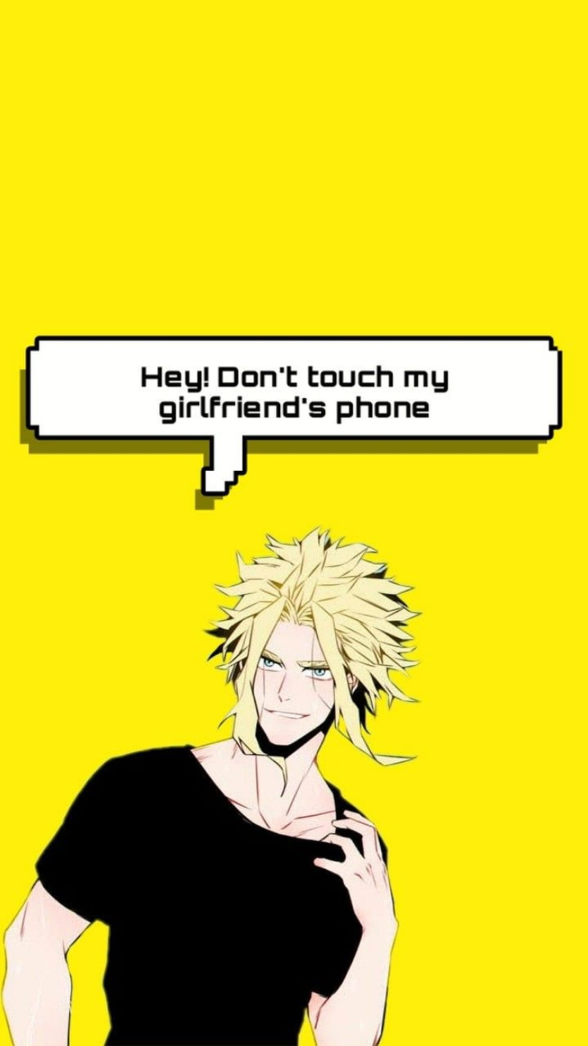 Todoroki Dont Touch My Girlfriend S Phone, Cute Denki HD phone wallpaper