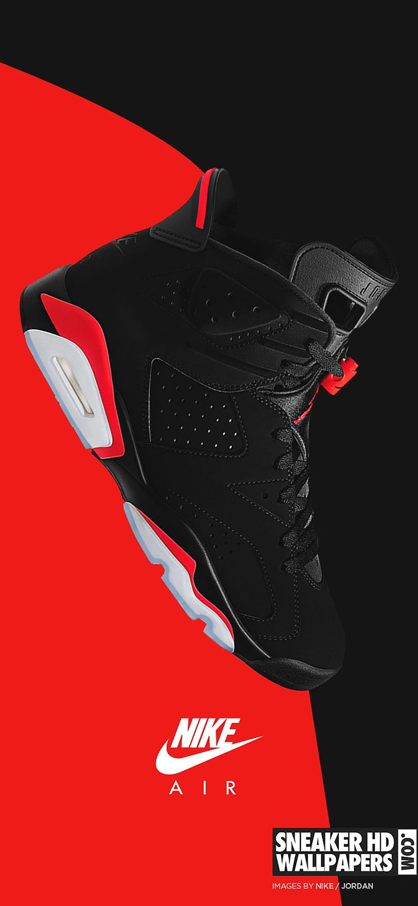 Jordan Shoe iPhone, червени обувки Jordan HD тапет за телефон