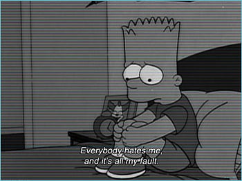 Bart simpson sad broken heart HD wallpapers