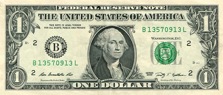 One Dollar Bill Stock - Public Domain HD wallpaper