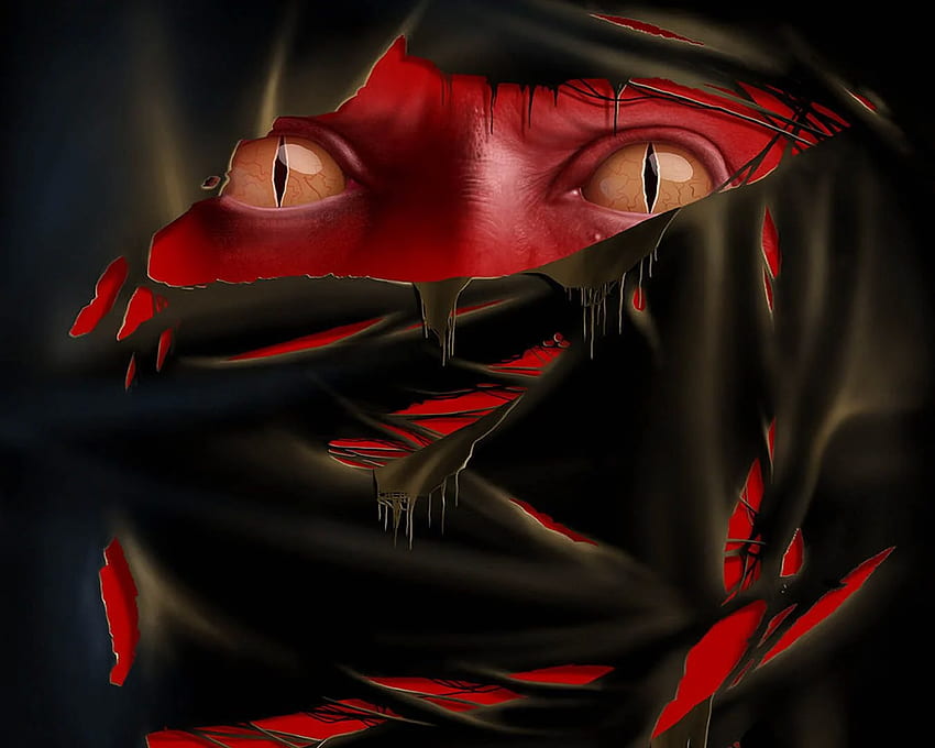 도마뱀 눈 붉은 악마, 공포의 눈 HD 월페이퍼