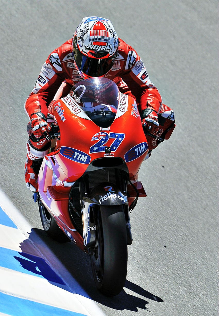 championnat f1 : « Casey Stoner ». MotoGP Ducati Fond d'écran de téléphone HD