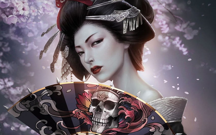 Full Q Geisha and Showcase, Japanese Female Samurai HD wallpaper