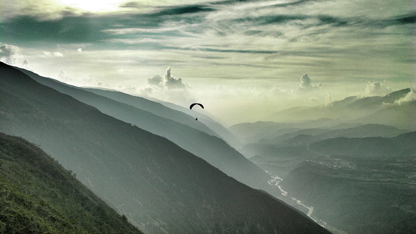 Paragliding HD wallpaper