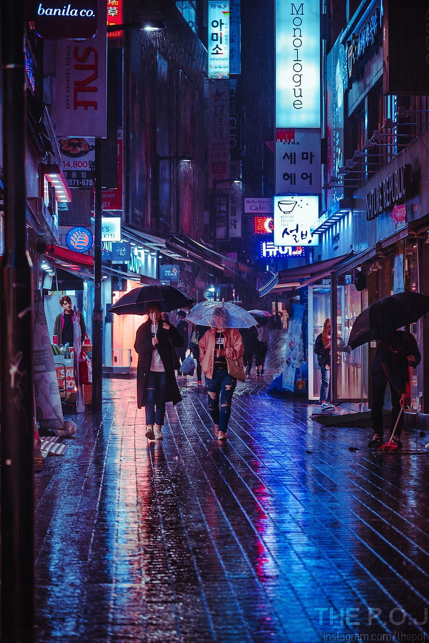 Ästhetik der Lichter der Stadt Seoul (Seite 1), Myeongdong HD-Handy-Hintergrundbild