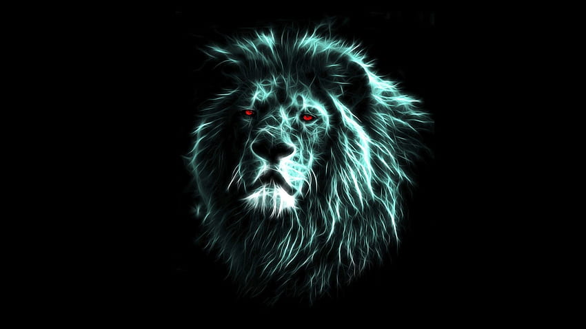 Scary Lions HD wallpaper