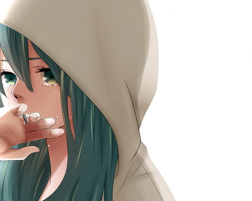 Download Sad Aesthetic Crying Girl Fanart Wallpaper