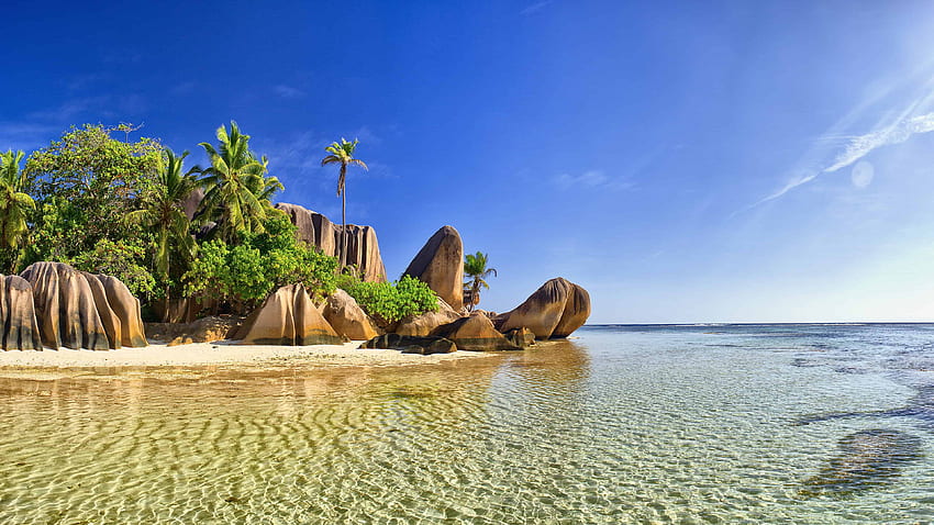 La Digue Beach Seychelles East Africa U Pixelz [] for your , Mobile & Tablet. Explore L a Beach . L a Beach , L HD wallpaper