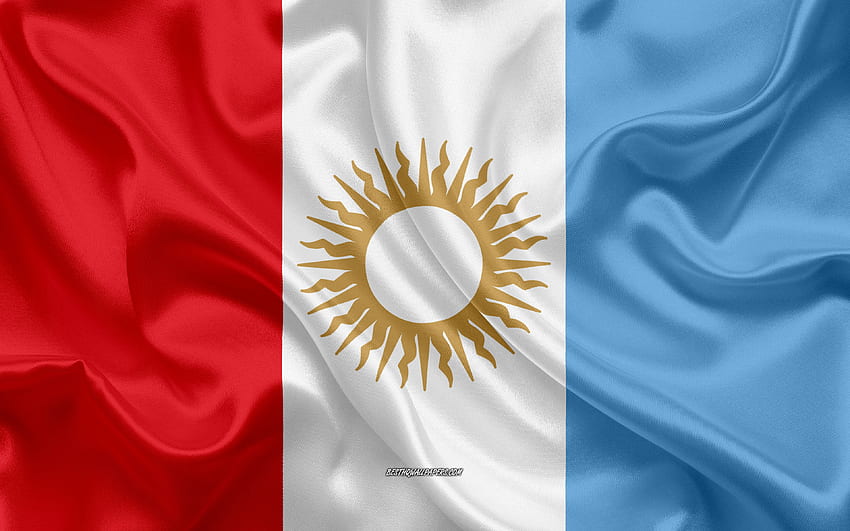 Flag of Cordoba, , silk flag, province of Argentina, silk texture, Cordoba flag, creative art, Cordoba, Argentina for with resolution . High Quality HD wallpaper