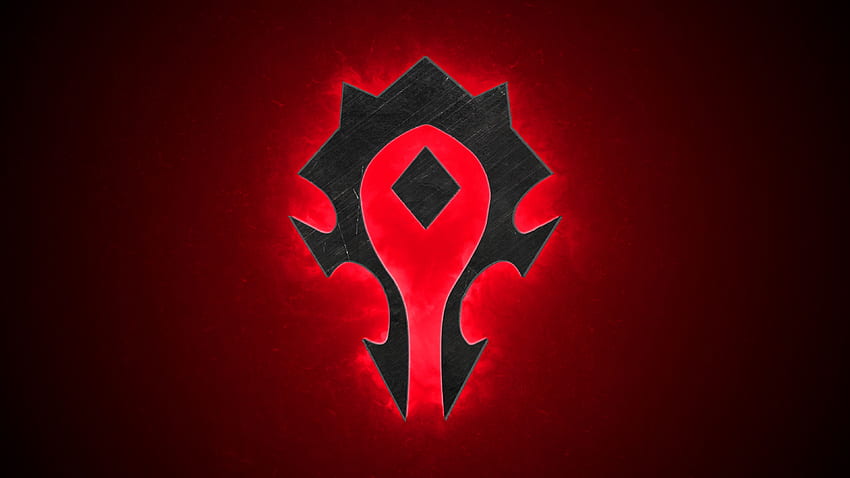 Orda mobile 76 logo dell'orda sul gioco, logo di World of Warcraft Sfondo HD