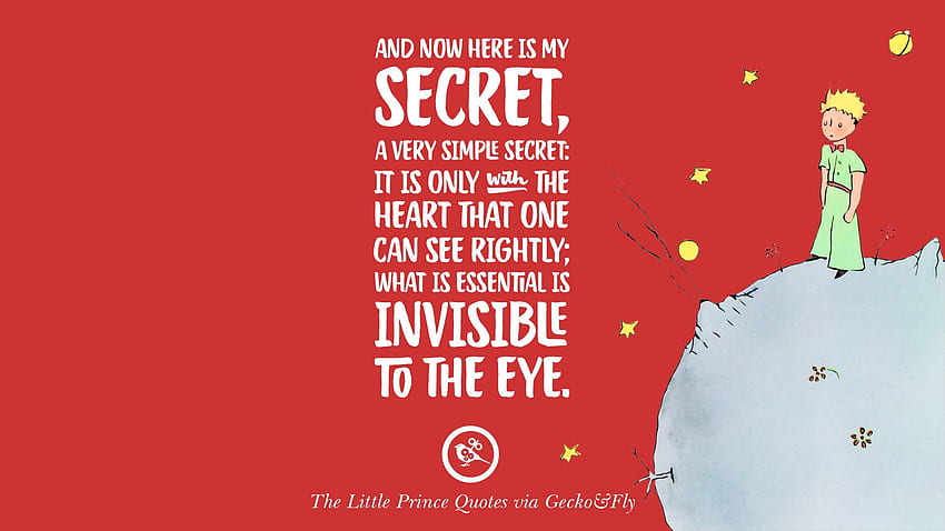Quotes By The Little Prince On Life Lesson, True Love HD wallpaper