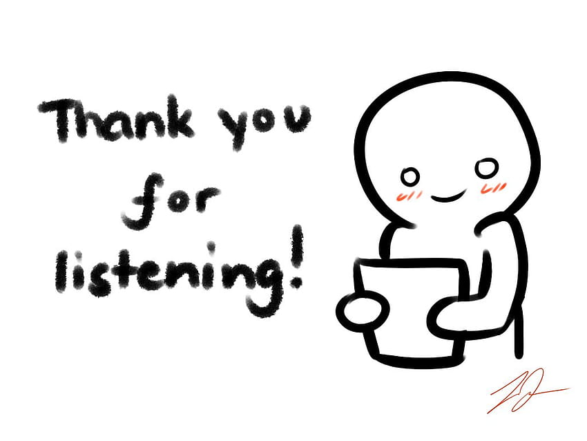 Thank you for listening' card. Thank you for listening, Thank you , powerpoint, Cute Thank You HD wallpaper