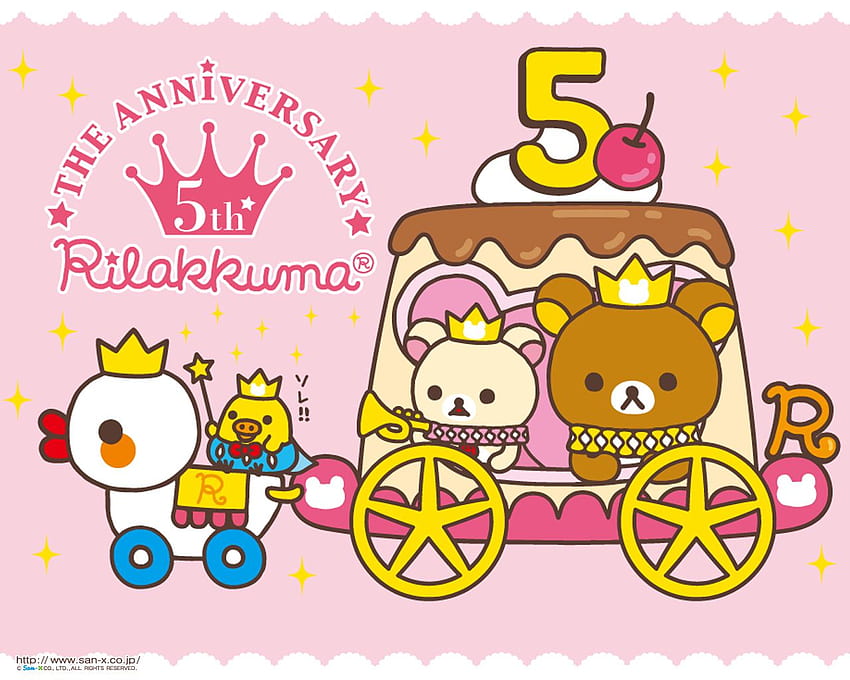 5th Anniversary Rilakkuma. Cute Kawaii Resources, Rilakkuma Pink HD wallpaper