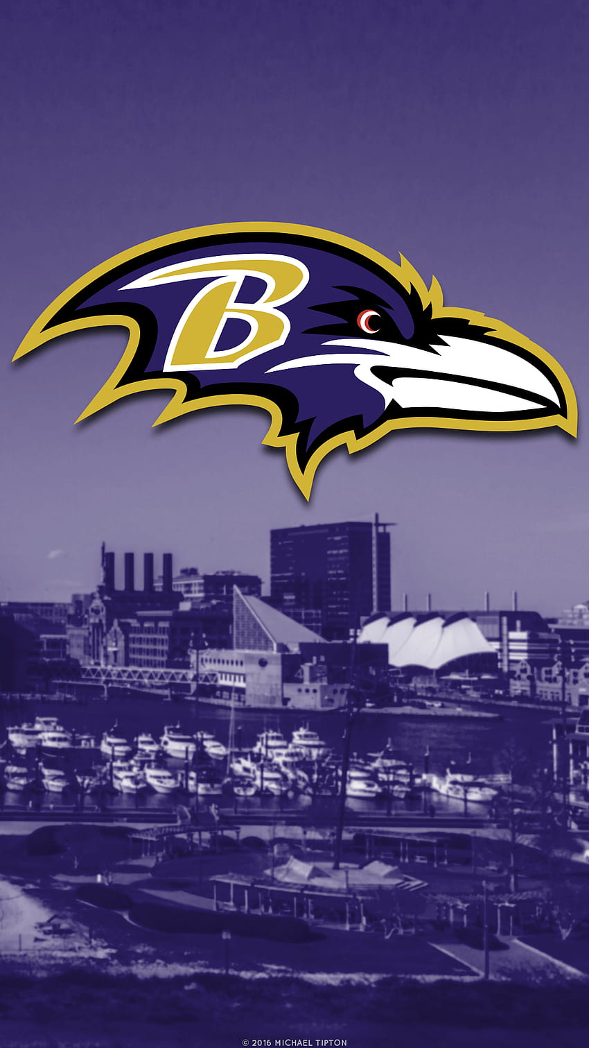 Baltimore Ravens Mobile, Baltimore Ravens-Logo HD-Handy-Hintergrundbild