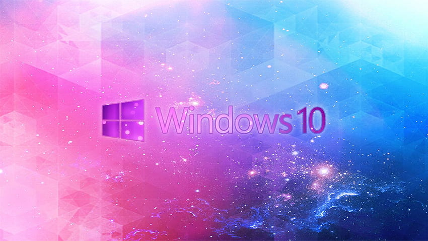 Pink Space Message Windows 10 - Windows 10 logo HD wallpaper