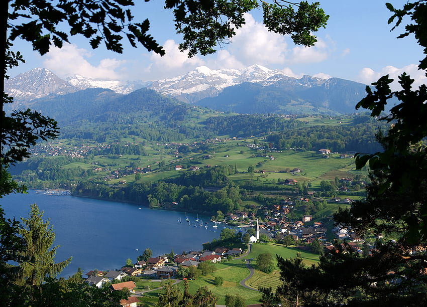 Kota, Alpen, Swiss, Ibukota, Berne, Bern Mittel Land, Bern-Mittel Land, Are Wallpaper HD