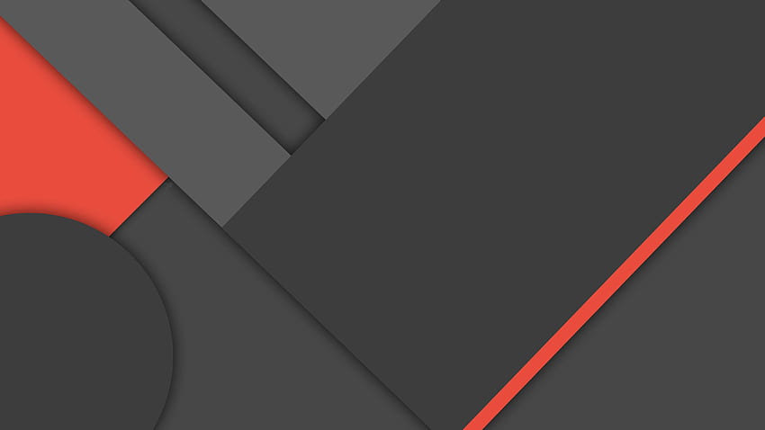 rot und grau dunkelgrau rotes Materialdesign HD-Hintergrundbild