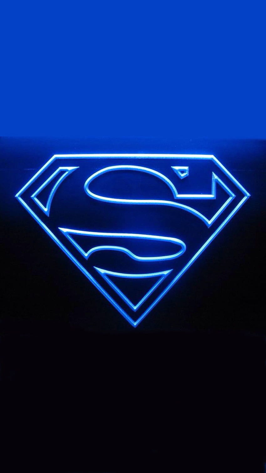 Супермен синьо. Супермен, супергерой, супергерой, лого на супер момиче HD тапет за телефон