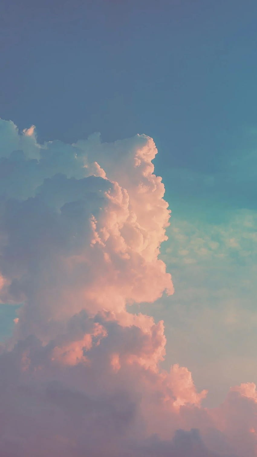 하늘에 구름. Latar belakang, estetika, alam, Sky Aesthetic Tumblr HD 전화 배경 화면