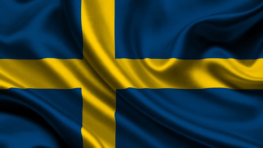 Флаг на Швеция, Други, , , Фон HD тапет