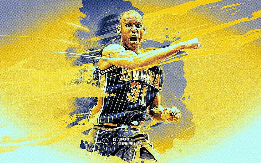 Reggie Miller Nba By Skythlee Data Src Reggie Miller, NBA Art HD wallpaper