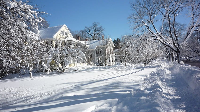 Classic New England Winter Scenes [] HD wallpaper