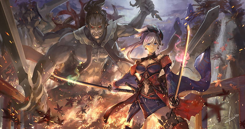 Fate Series Fate Grand Order Miyamoto Musashi P HD wallpaper