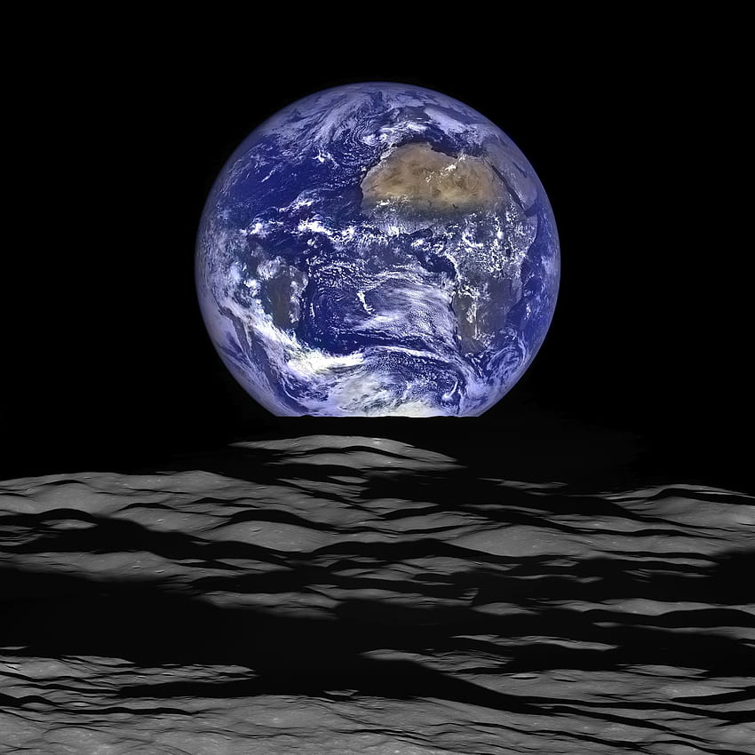 NASA lança novo Earthrise de alta resolução, NASA Moon Earth Papel de parede de celular HD