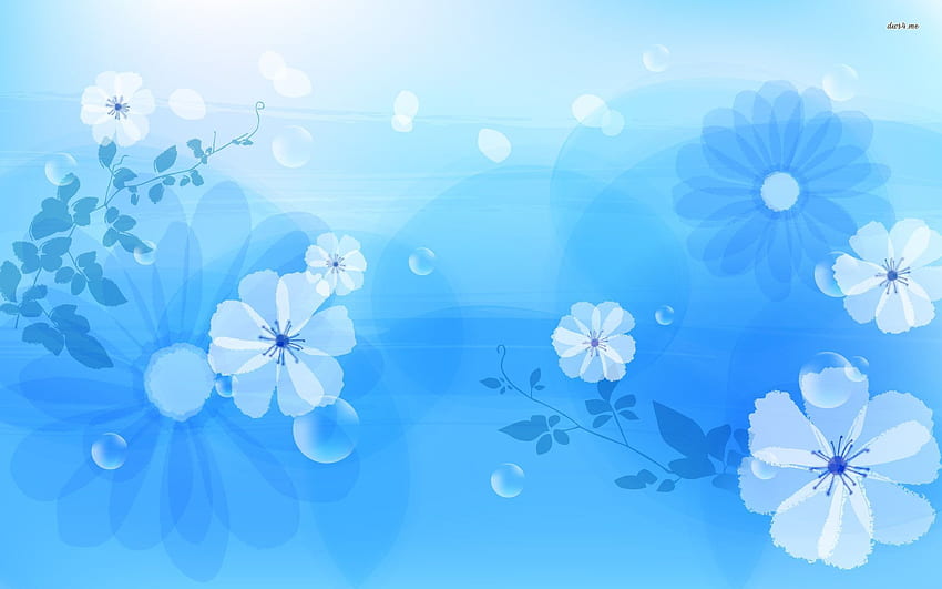 blauer Blumenhintergrund, Königsblau-Blumen HD-Hintergrundbild