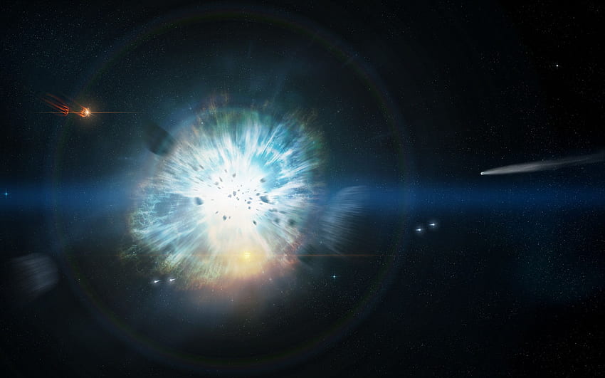 Space explosion and, Big Bang Explosion HD wallpaper