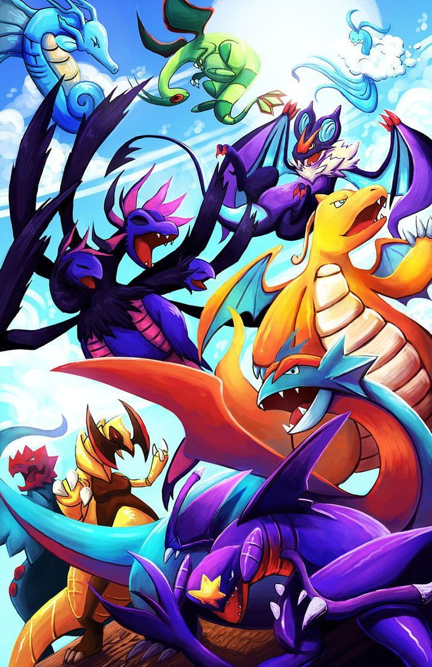 Dragon Type Pokémon, Steel Pokemon HD phone wallpaper