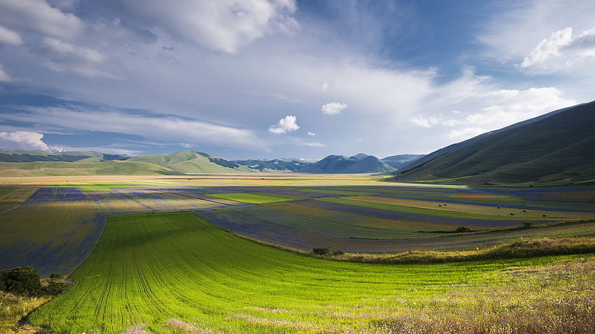 Nature, Ecosystem, Steppe, Plain, Hill In - Umbria - & Background HD wallpaper