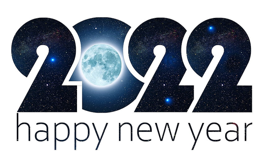 Happy New Year!, Earth, 2022, planet, new year, stars HD wallpaper